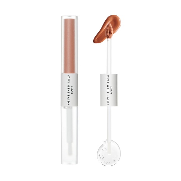 GIVE THEM LALA Beauty Matte & Moisture 2 in 1 Lip Duo Wand In Birthday Suit - Picture 1 of 8